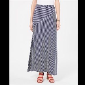STYLE&CO STRIPED PULL ON MAXI SKIRT